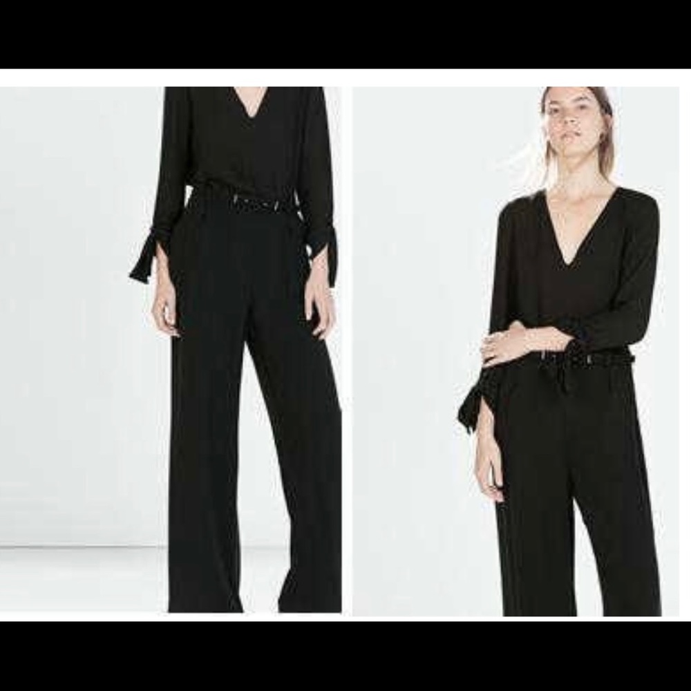 NWT Zara Black Jumpsuit Size XS